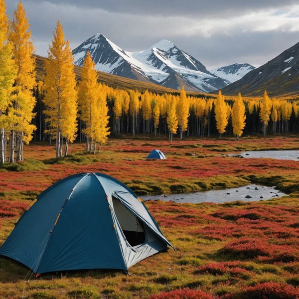 Quels sont les conseils pour camper en toute sécurité en région de toundra en automne?