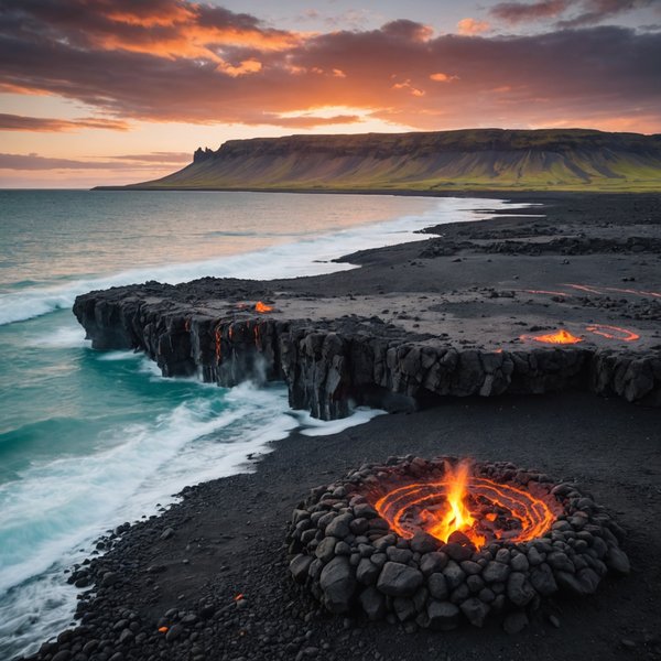 Quelles croisières incluent des excursions pour explorer les plages volcaniques en Islande?